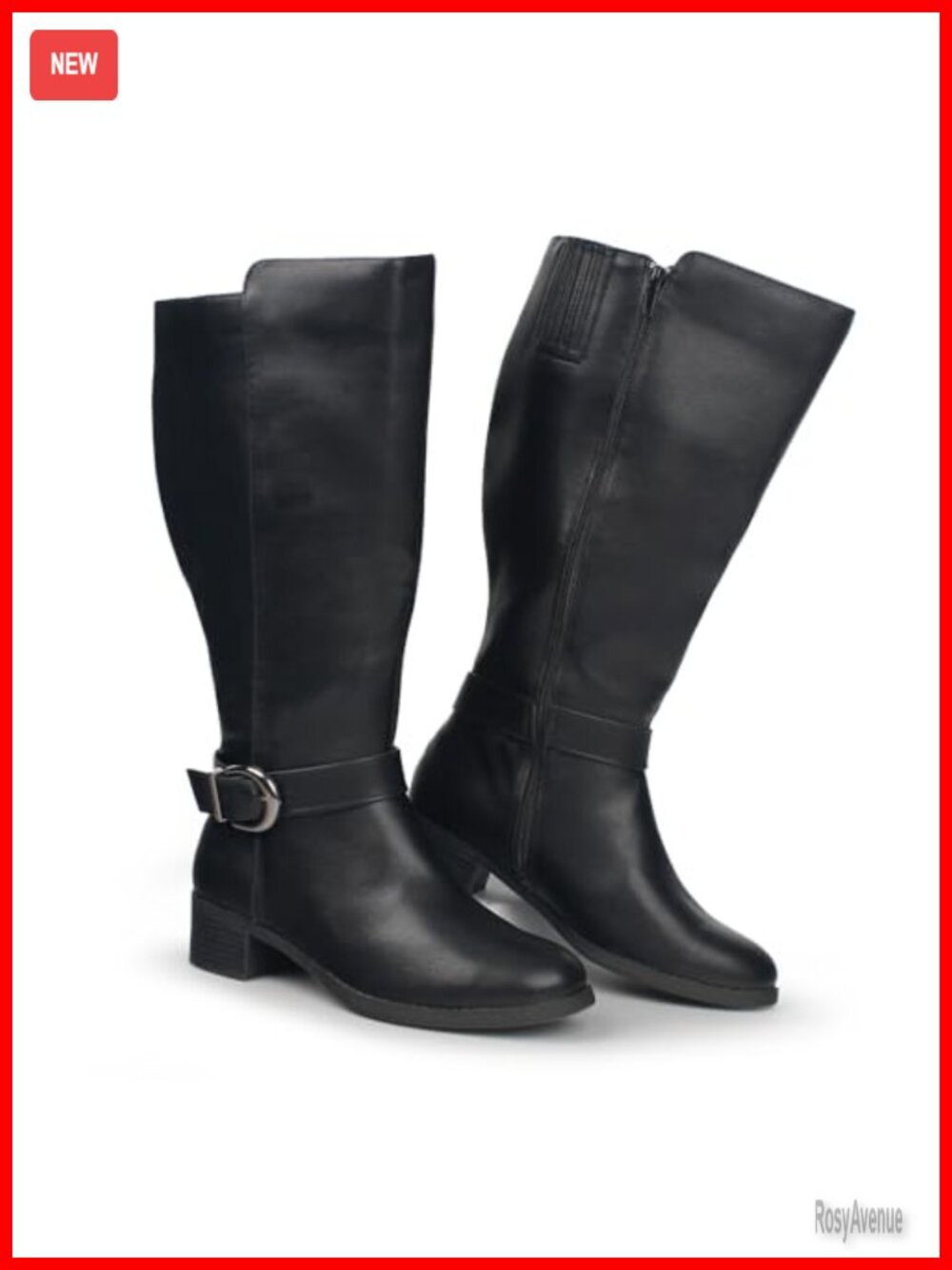 Extra Wide Calf Knee High Pull On Side Zipper Riding Boots